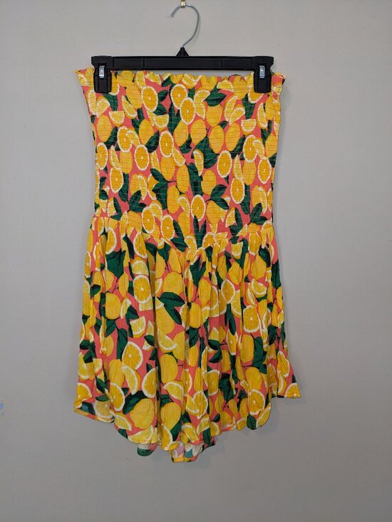 Body Glove Fresh Squeeze Sunrise Strapless Dress/Swim Suit Coverup Sz L - Picture 7 of 8
